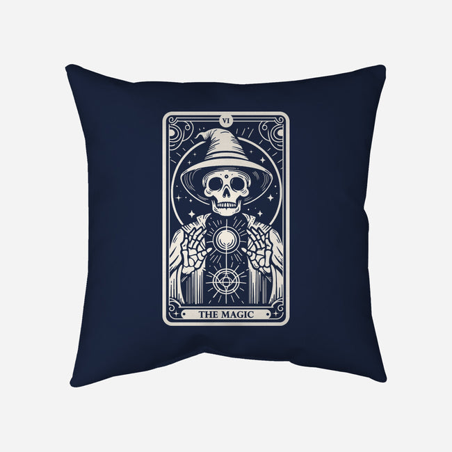 The Magic Tarot Skull-None-Removable Cover w Insert-Throw Pillow-Eoli Studio