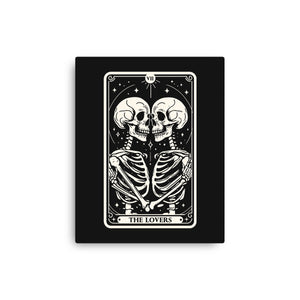 The Lovers Tarot Skull