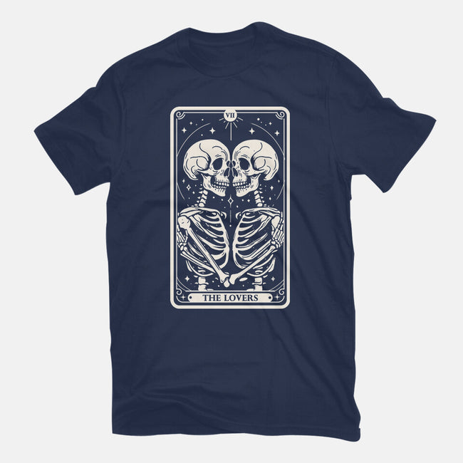 The Lovers Tarot Skull-Mens-Basic-Tee-Eoli Studio