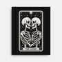 The Lovers Tarot Skull-None-Stretched-Canvas-Eoli Studio
