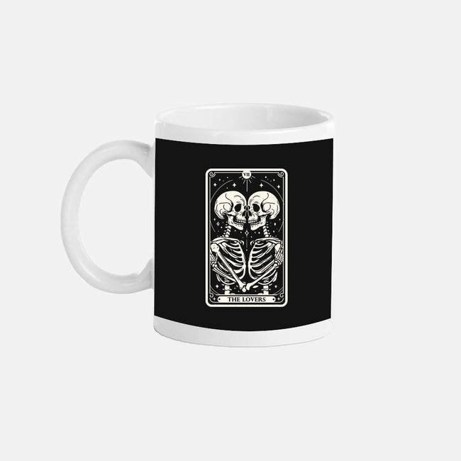 The Lovers Tarot Skull-None-Mug-Drinkware-Eoli Studio