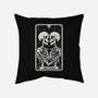 The Lovers Tarot Skull-None-Removable Cover w Insert-Throw Pillow-Eoli Studio
