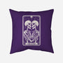 The Lovers Tarot Skull-None-Removable Cover w Insert-Throw Pillow-Eoli Studio