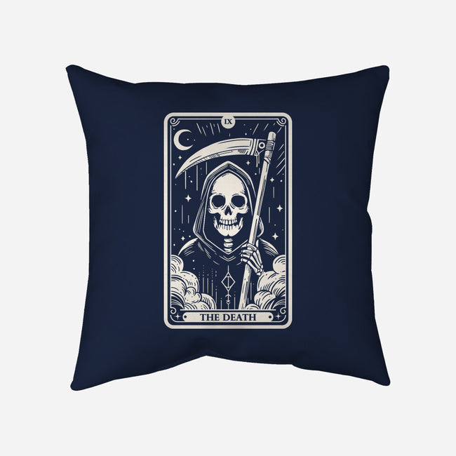 The Death Tarot Skull-None-Removable Cover w Insert-Throw Pillow-Eoli Studio