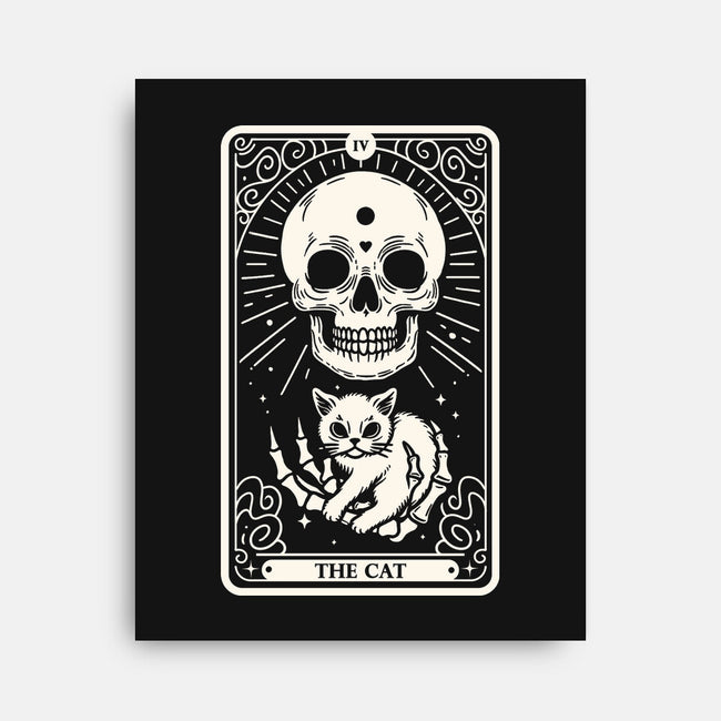 The Cat Tarot Skull-None-Stretched-Canvas-Eoli Studio