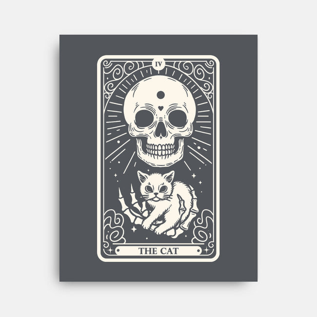 The Cat Tarot Skull-None-Stretched-Canvas-Eoli Studio