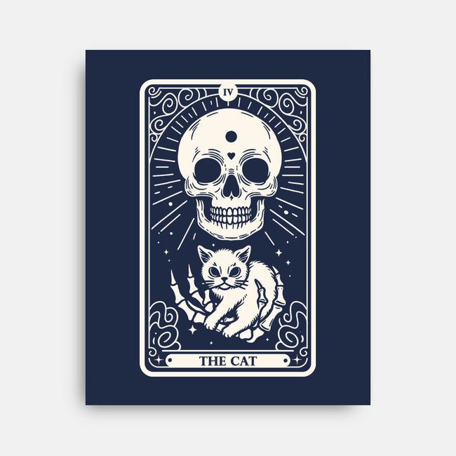 The Cat Tarot Skull-None-Stretched-Canvas-Eoli Studio