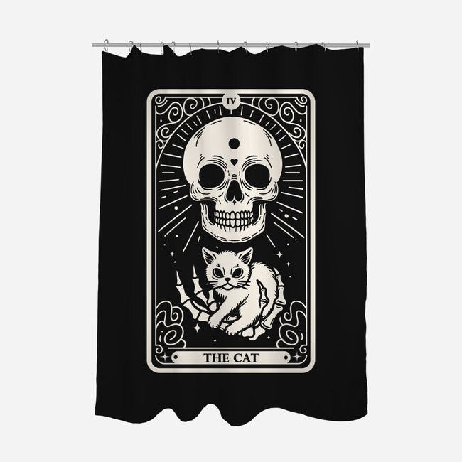 The Cat Tarot Skull-None-Polyester-Shower Curtain-Eoli Studio
