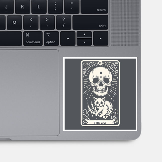 The Cat Tarot Skull-None-Glossy-Sticker-Eoli Studio
