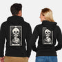 The Cat Tarot Skull-Unisex-Zip-Up-Sweatshirt-Eoli Studio