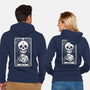 The Cat Tarot Skull-Unisex-Zip-Up-Sweatshirt-Eoli Studio