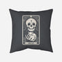 The Cat Tarot Skull-None-Removable Cover w Insert-Throw Pillow-Eoli Studio