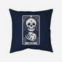 The Cat Tarot Skull-None-Removable Cover w Insert-Throw Pillow-Eoli Studio
