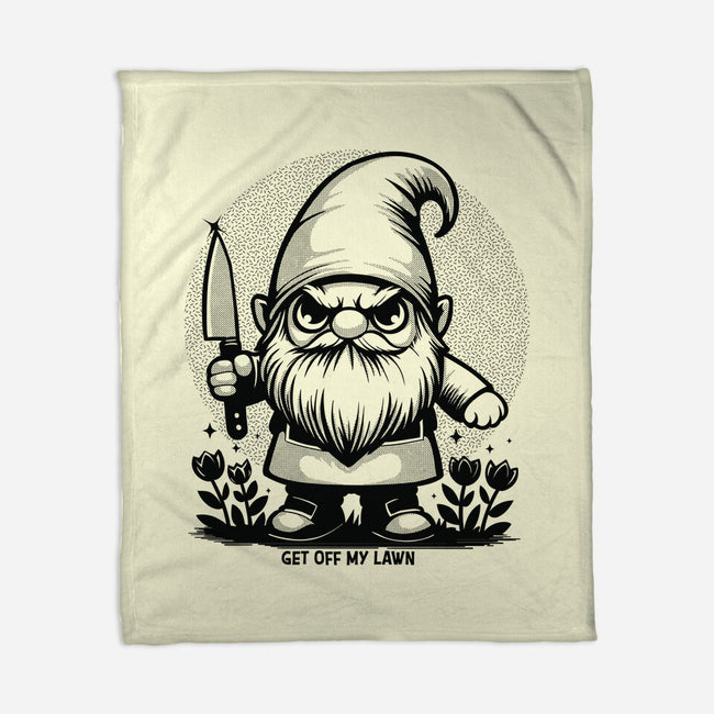Get Off My Lawn-None-Fleece-Blanket-Eoli Studio