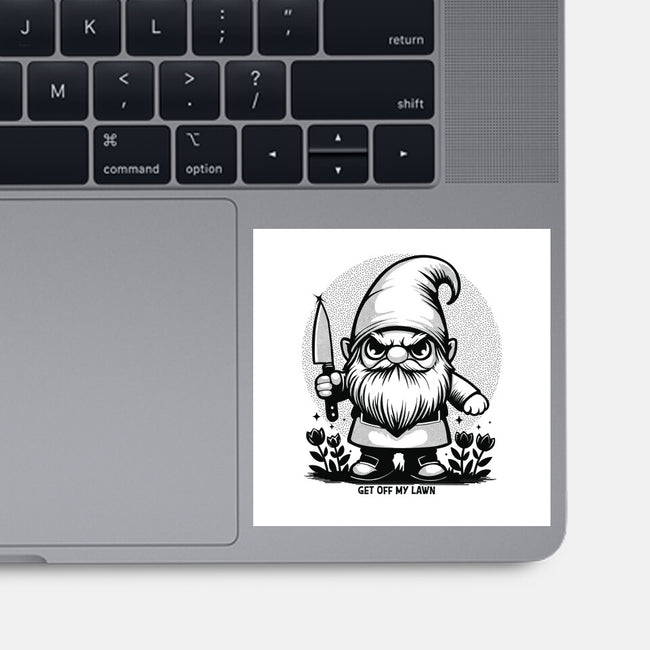Get Off My Lawn-None-Glossy-Sticker-Eoli Studio