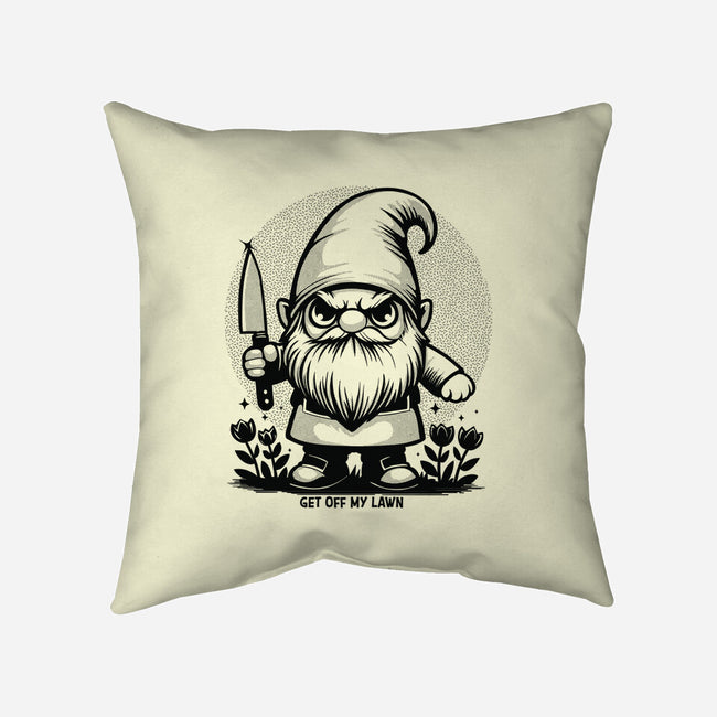 Get Off My Lawn-None-Removable Cover w Insert-Throw Pillow-Eoli Studio