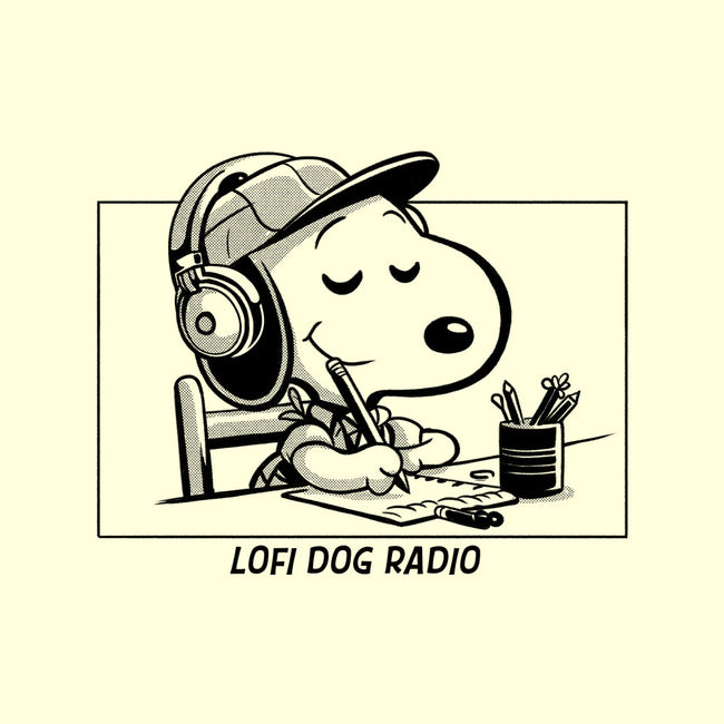 Lofi Dog Radio-None-Drawstring-Bag-Eoli Studio