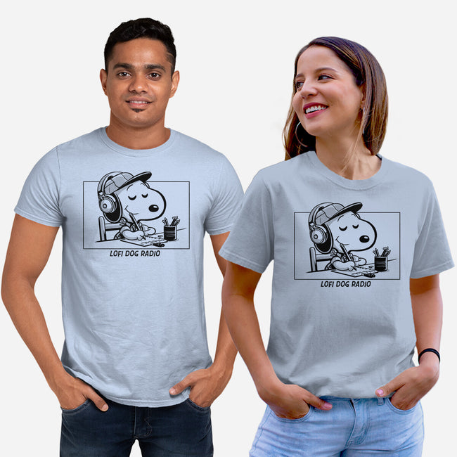 Lofi Dog Radio-Unisex-Basic-Tee-Eoli Studio