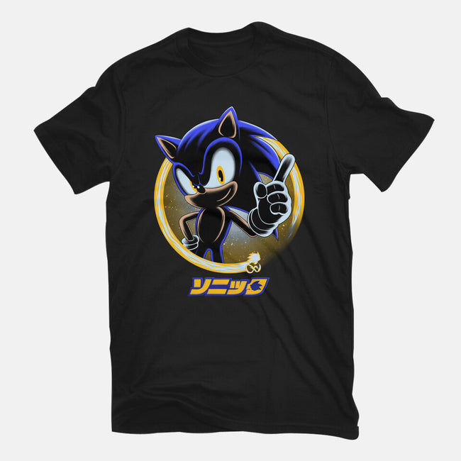 Blue Hedgehog-Mens-Basic-Tee-rmatix