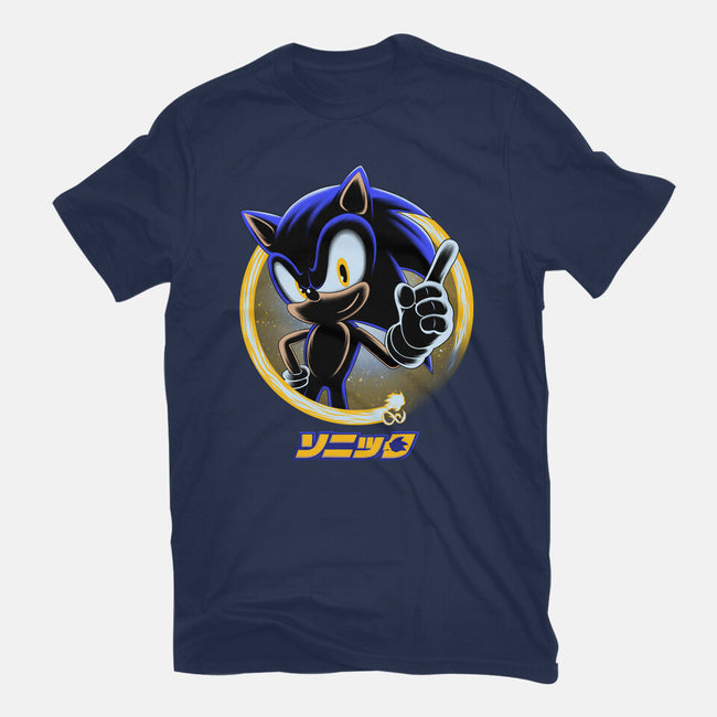 Blue Hedgehog-Mens-Basic-Tee-rmatix