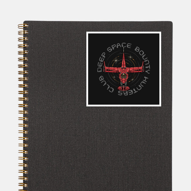 Deep Space Bounty Hunters Club-None-Glossy-Sticker-momma_gorilla