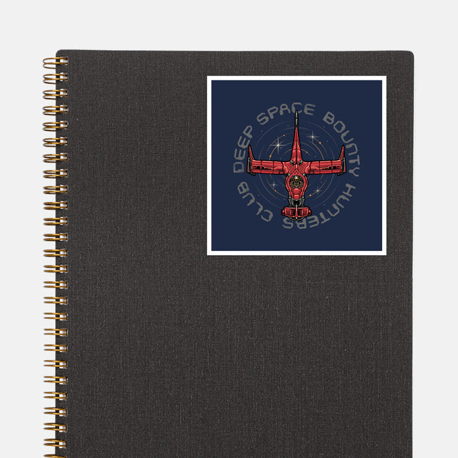 Deep Space Bounty Hunters Club-None-Glossy-Sticker-momma_gorilla