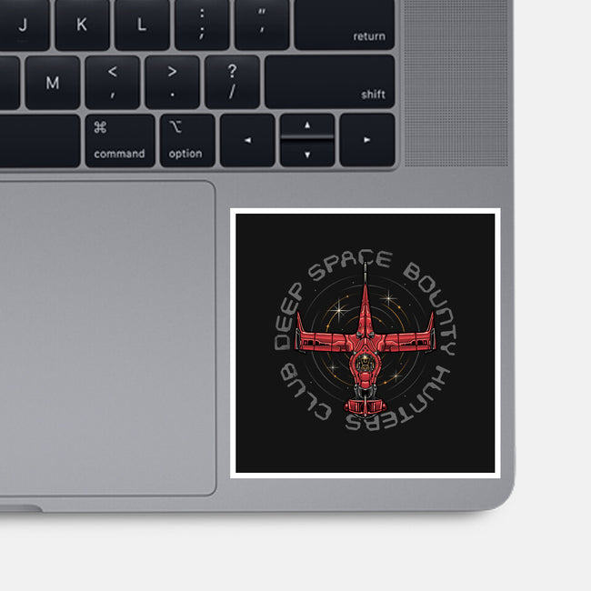 Deep Space Bounty Hunters Club-None-Glossy-Sticker-momma_gorilla
