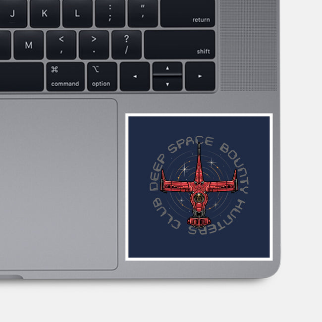 Deep Space Bounty Hunters Club-None-Glossy-Sticker-momma_gorilla