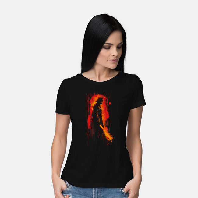 Dark Rain-Womens-Basic-Tee-kharmazero