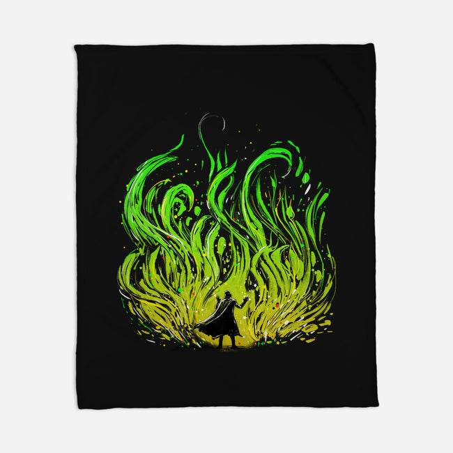 Dark Side Of The Garden-None-Fleece-Blanket-kharmazero