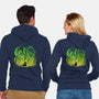 Dark Side Of The Garden-Unisex-Zip-Up-Sweatshirt-kharmazero