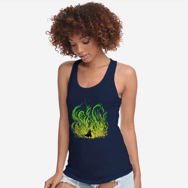 Dark Side Of The Garden-Womens-Racerback-Tank-kharmazero