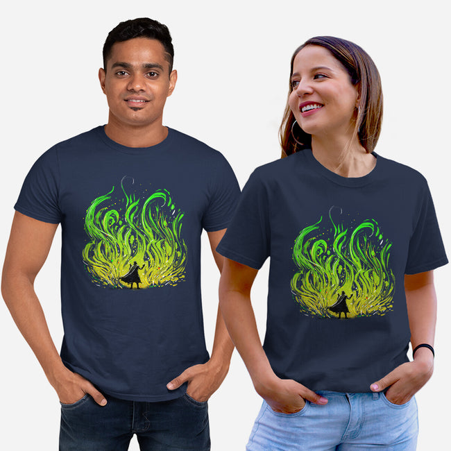 Dark Side Of The Garden-Unisex-Basic-Tee-kharmazero