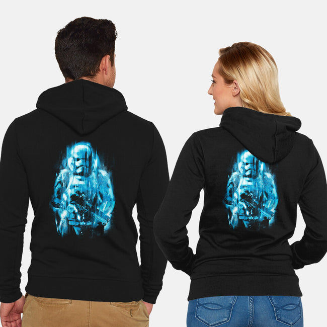 The Rain Trooper-Unisex-Zip-Up-Sweatshirt-kharmazero