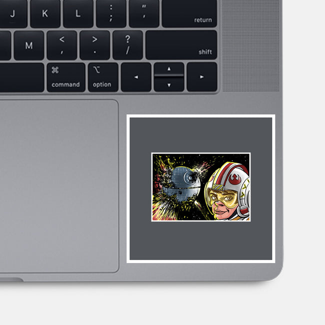 Disaster Luke-None-Glossy-Sticker-zascanauta