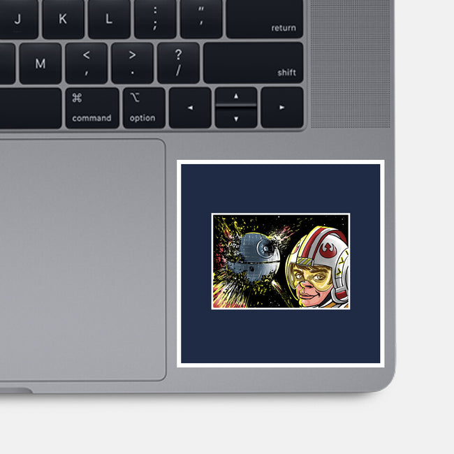 Disaster Luke-None-Glossy-Sticker-zascanauta