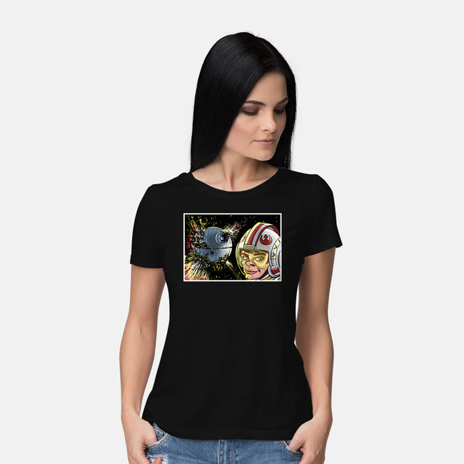 Disaster Luke-Womens-Basic-Tee-zascanauta