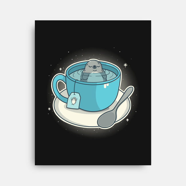 Seal Tea-None-Stretched-Canvas-Freecheese