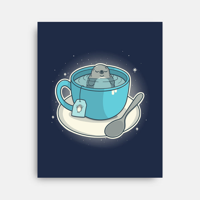 Seal Tea-None-Stretched-Canvas-Freecheese