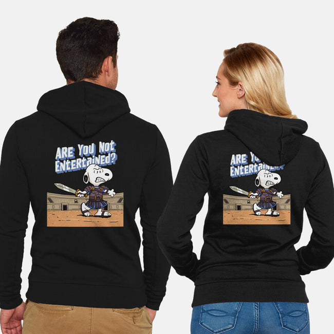 The Warrior Beagle-Unisex-Zip-Up-Sweatshirt-P1yu5h