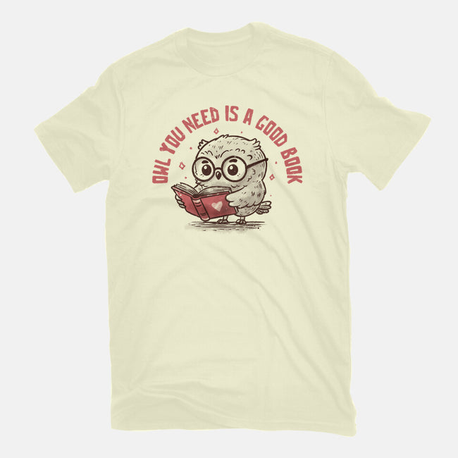 Owl You Need Is A Good Book-Mens-Premium-Tee-koalastudio
