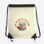 Owl You Need Is A Good Book-None-Drawstring-Bag-koalastudio