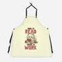 Born To Read Forced To Work-Unisex-Kitchen-Apron-koalastudio