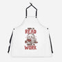 Born To Read Forced To Work-Unisex-Kitchen-Apron-koalastudio