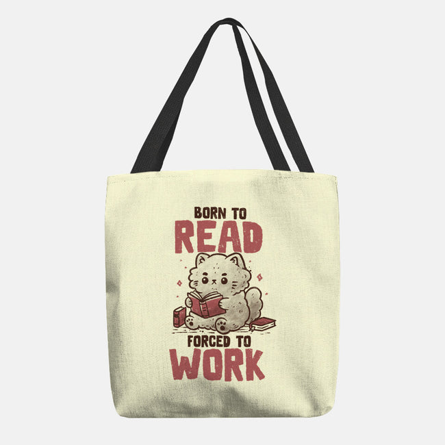 Born To Read Forced To Work-None-Basic Tote-Bag-koalastudio