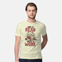 Born To Read Forced To Work-Mens-Premium-Tee-koalastudio