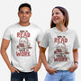 Born To Read Forced To Work-Unisex-Basic-Tee-koalastudio