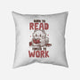 Born To Read Forced To Work-None-Removable Cover w Insert-Throw Pillow-koalastudio