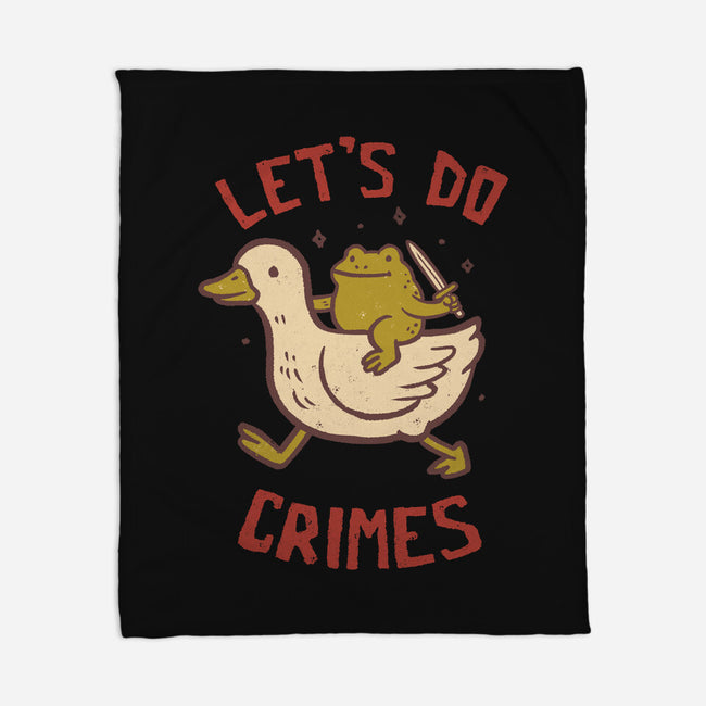 Let's Do Crimes-None-Fleece-Blanket-koalastudio