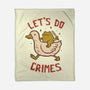 Let's Do Crimes-None-Fleece-Blanket-koalastudio